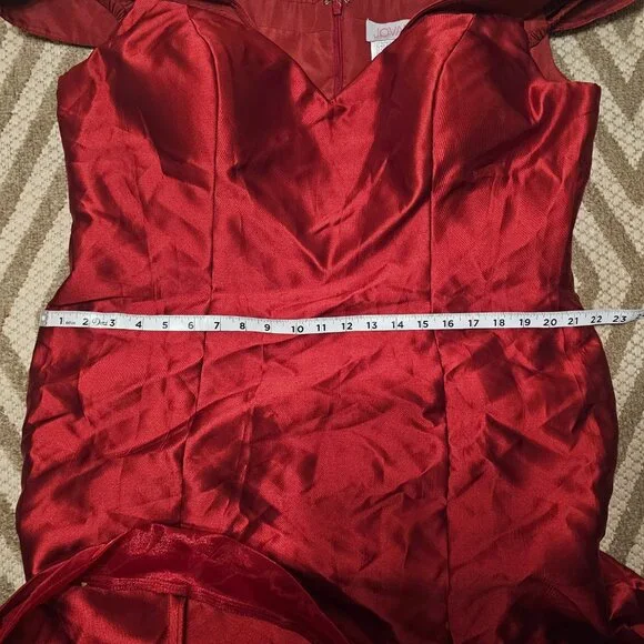 Jovani Burgundy Evening Party‎  Dress 20 - Picture 9 of 11